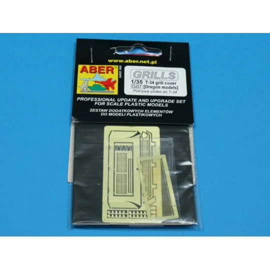 T-34 grill cover, 1/35 - Aber Models 35G07