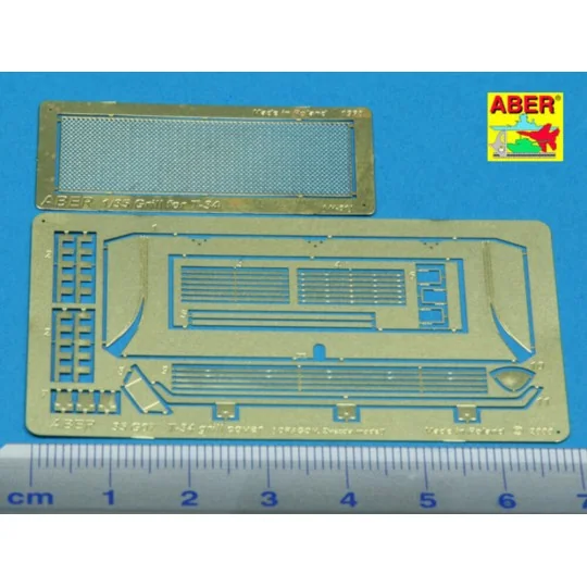 T-34 grill cover, 1/35 - Aber Models 35G07