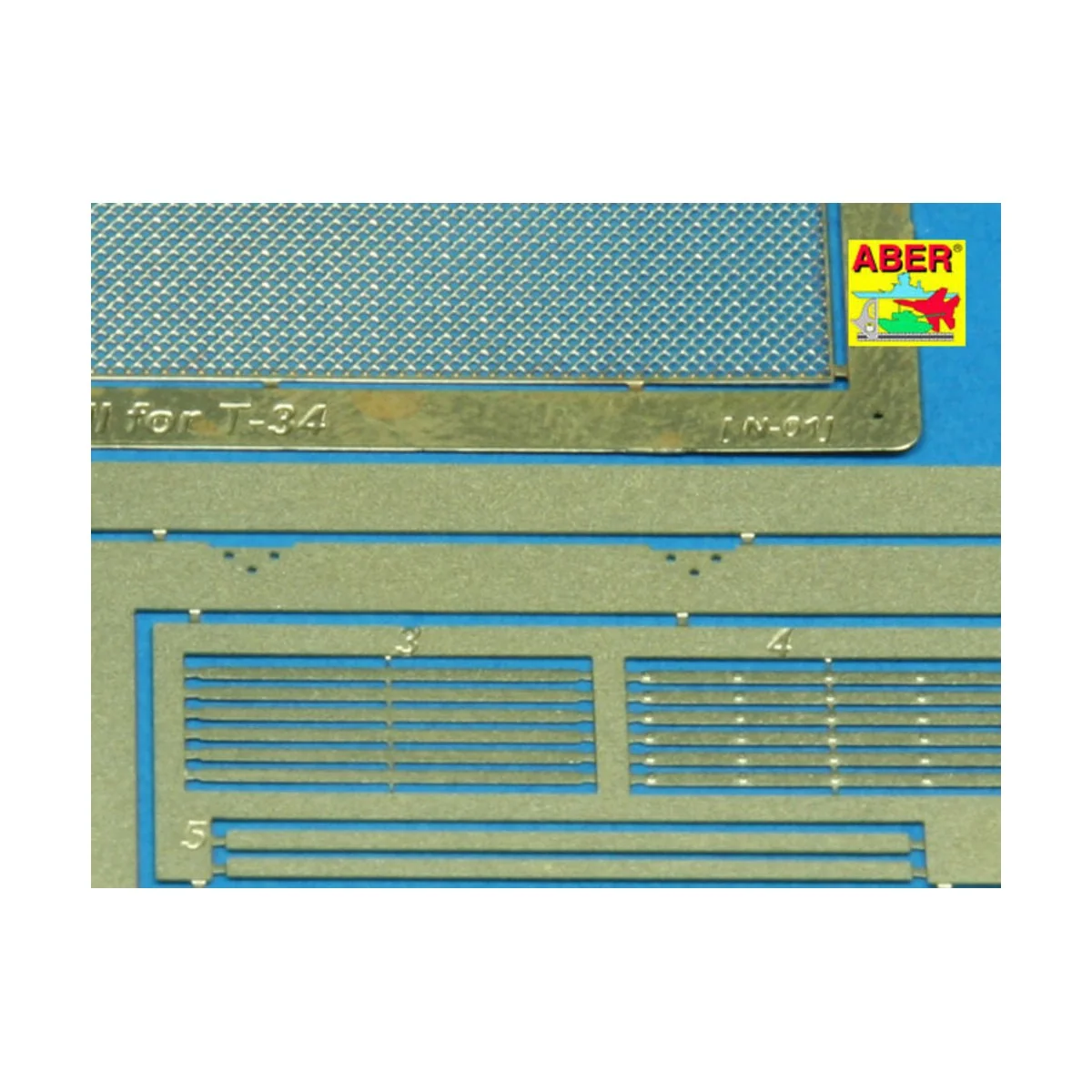 T-34 grill cover, 1/35 - Aber Models 35G07