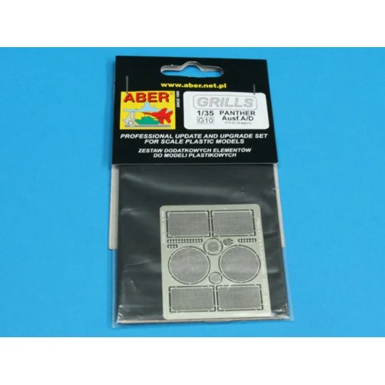 Grilles for Panther Ausf. A/D, 1/35 - Aber Models 35G10