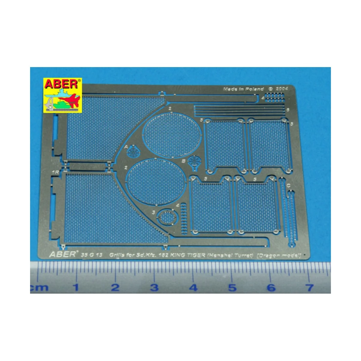 Grilles for Sd.Kfz. 182 King Tiger (Henshel Turret), 1/35 - Aber Mo...