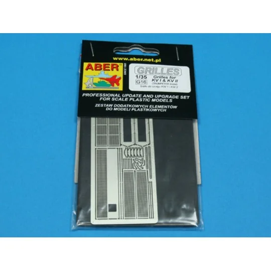 Grilles for KV I & KV II, 1/35 - Aber Models 35G16