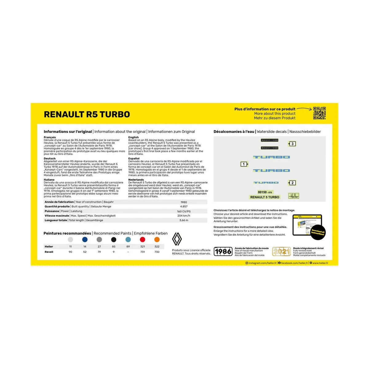 Renault R5 Turbo, 1/43 - Heller 80150
