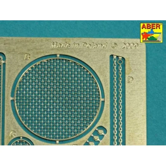 Grilles for Sd.Kfz.186 Jagdtiger, 1/35 - Aber Models 35G25
