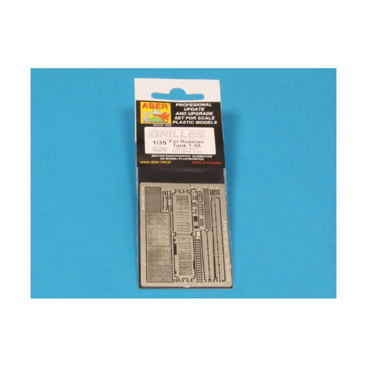 Grilles for Russian tank T-55 also Tiran 5, 1/35 - Aber Models 35G28