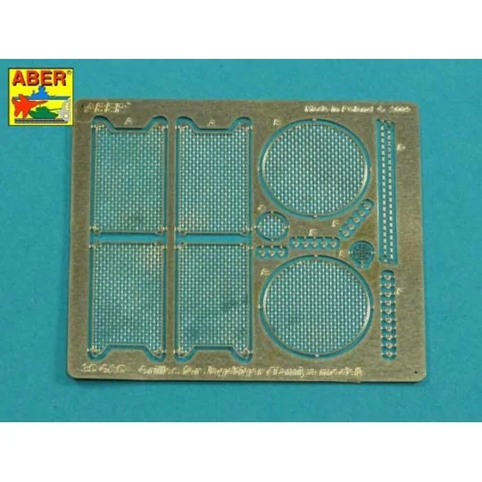 Grilles for Sd.Kfz.186 Jagdtiger, 1/35 - Aber Models 35G25