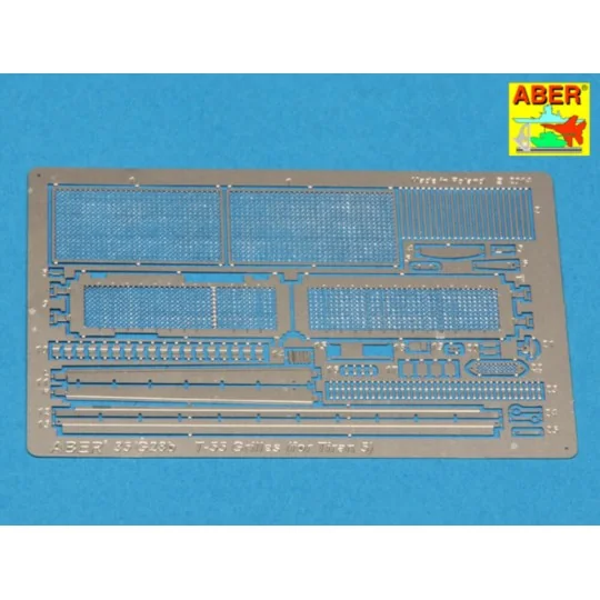Grilles for Russian tank T-55 also Tiran 5, 1/35 - Aber Models 35G28