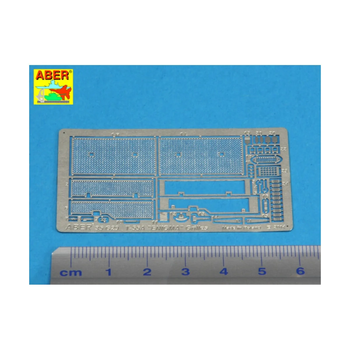 Grilles for T-55A also for ENIGMA, 1/35 - Aber Models 35G29