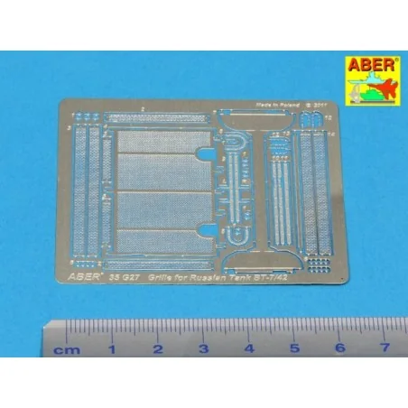 Grilles for BT-7 or BT-42, 1/35 - Aber Models 35G27