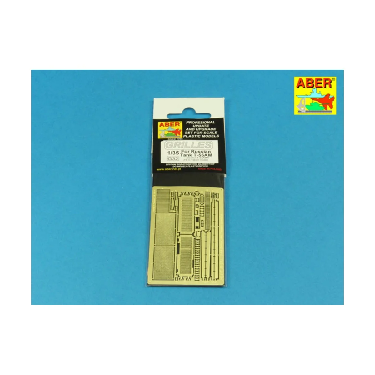 Grilles for T-55AM also for T-55AMV, 1/35 - Aber Models 35G32