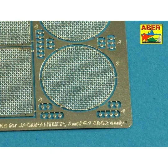 Grilles for Jagdpanther Ausf.G1 early (Meng), 1/35 - Aber Models 35G34