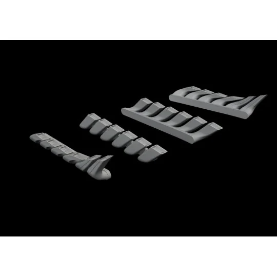 Bf 110C/D/E exhaust stacks for Eduard, 1/48 - Eduard Accessories 64...