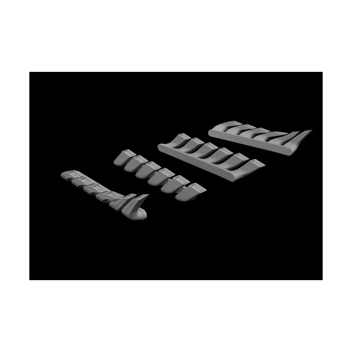 Bf 110C/D/E exhaust stacks for Eduard - Eduard Accessories 648607