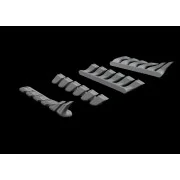 Bf 110C/D/E exhaust stacks for Eduard - Eduard Accessories 648607
