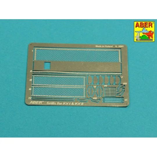 Grilles for KV I &KV II, 1/35 - Aber Models 35G39