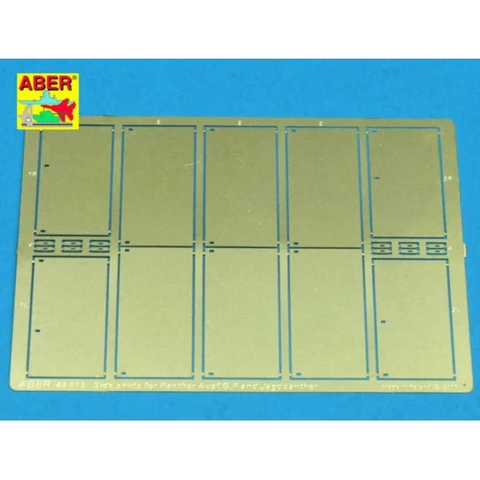Side skirts for Panther Ausf.G, and Jagdpanther, 1/48 - Aber Models...