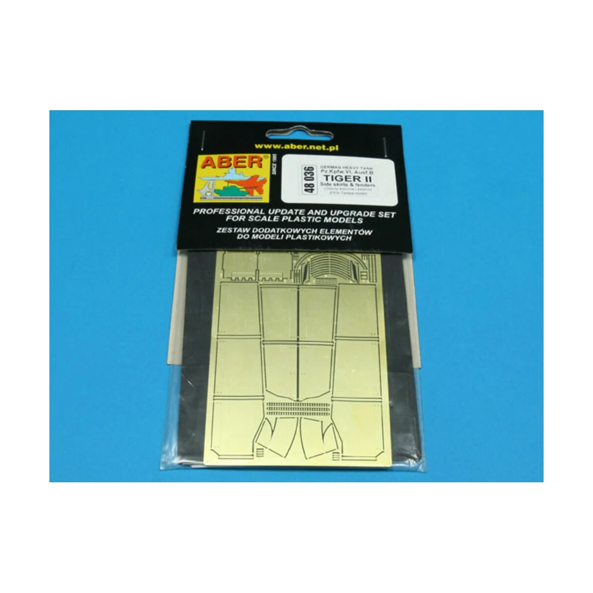 TIGER II -Side skiirts fenders, 1/48 - Aber Models 48036