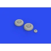 Il-2 wheels 1/48 for ZVEZDA, 1/48 - Eduard Accessories 648617 Il-2 wheels 1/48 for ZVEZDA, 1/48 - Eduard Accessories 648617