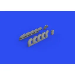 Il-2 exhaust stacks 1/48 for ZVEZDA - Eduard Accessories 648618