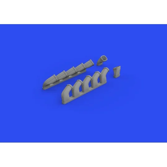 Il-2 exhaust stacks 1/48 for ZVEZDA, 1/48 - Eduard Accessories 648618