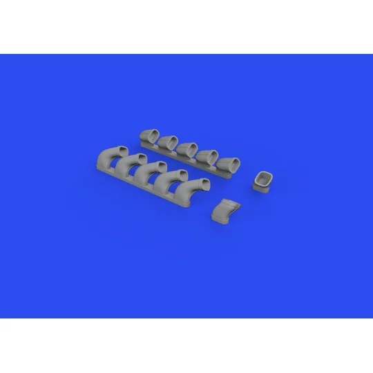 Il-2 exhaust stacks 1/48 for ZVEZDA, 1/48 - Eduard Accessories 648618