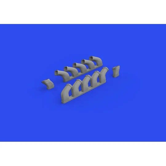Il-2 exhaust stacks 1/48 for ZVEZDA, 1/48 - Eduard Accessories 648618
