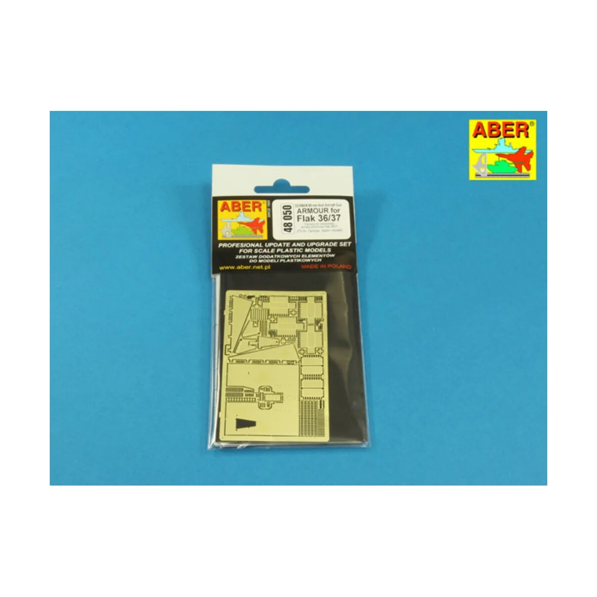 Anti-Aircraft Gun ARMOUR for Flak 36/37, 1/48 - Aber Models 48050