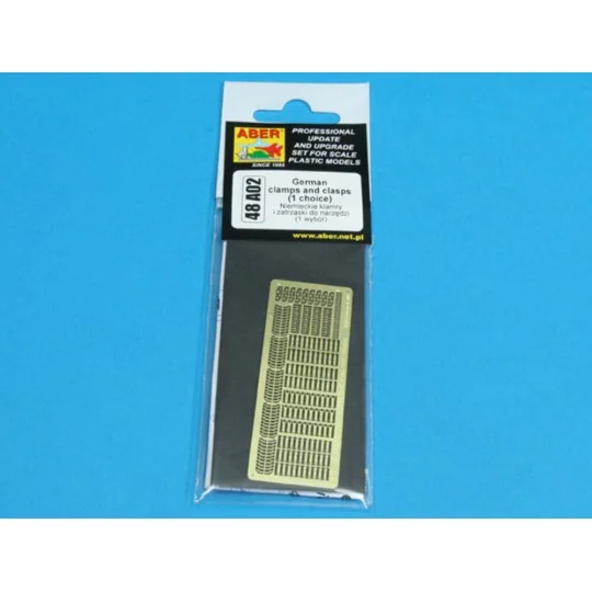 German clamps and clasps (1 choice), 1/48 - Aber Models 48 A02