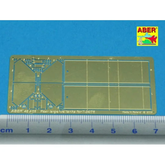 Rear large fuel tanks for T-34/76, 1/48 - Aber Models 48 A06
