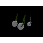 MiG-15 wheels 1/48 for BRONCO, 1/48 - Eduard Accessories 648622