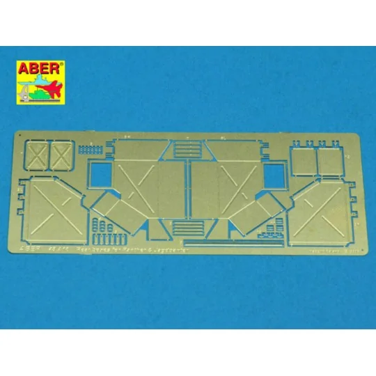 Rear boxes for Panther tanks & Jagdpanther, 1/48 - Aber Models 48 A10