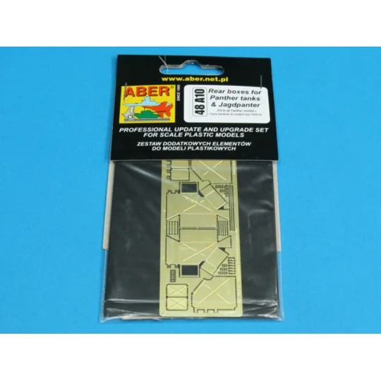 Rear boxes for Panther tanks & Jagdpanther, 1/48 - Aber Models 48 A10