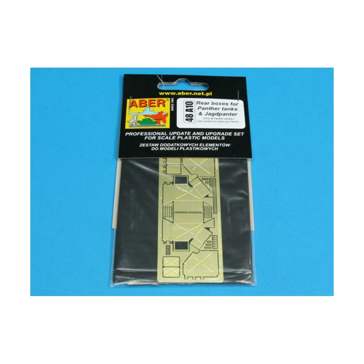 Rear boxes for Panther tanks & Jagdpanther, 1/48 - Aber Models 48 A10