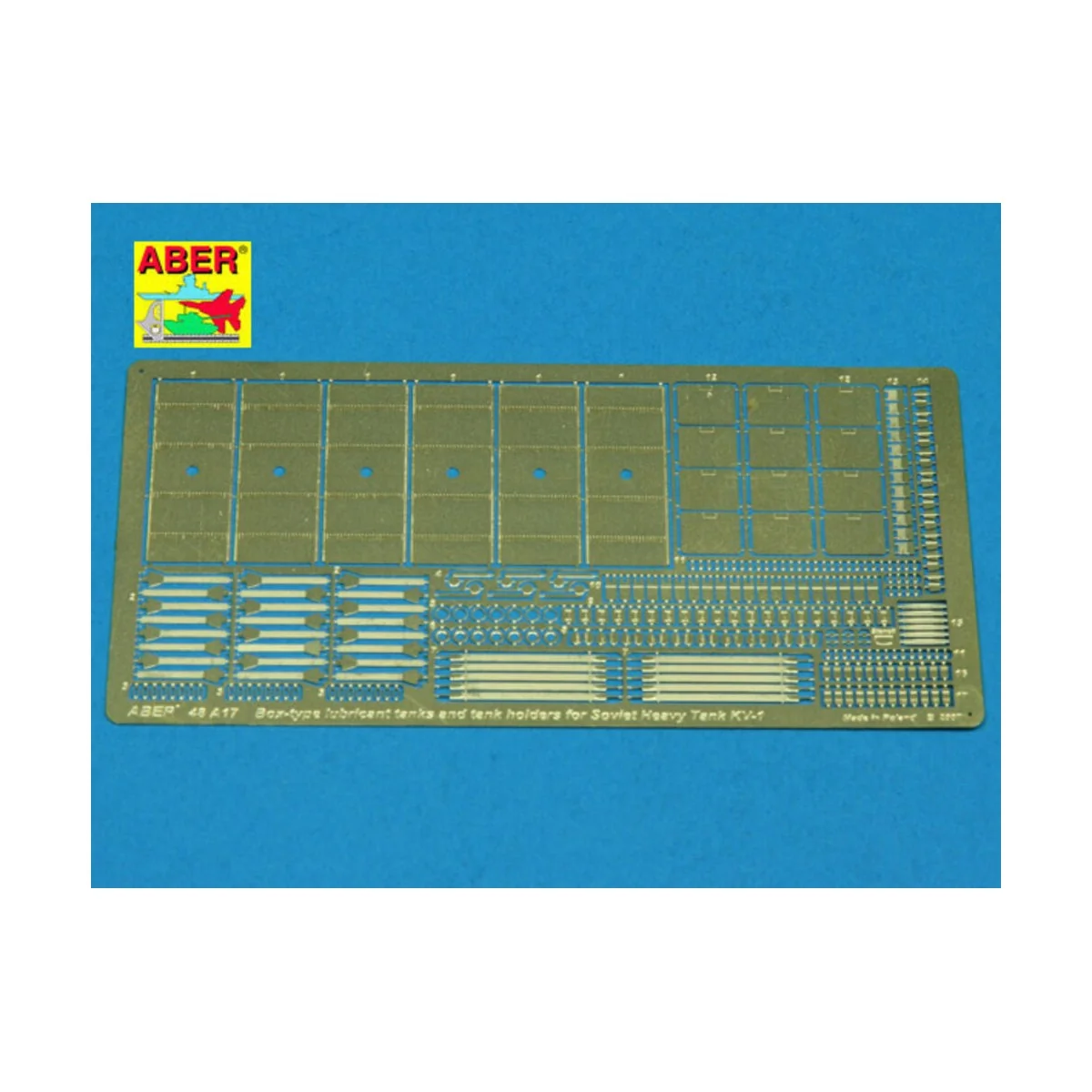 Box-type lubricant tanks & Round tank holders, 1/48 - Aber Models 4...