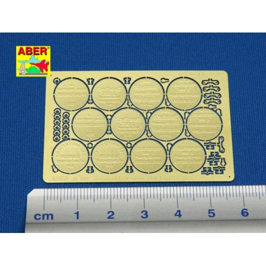 German WWII 200 Ltr. fuel drum covers, 1/48 - Aber Models 48 A18