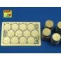 German WWII 200 Ltr. fuel drum covers, 1/48 - Aber Models 48 A18