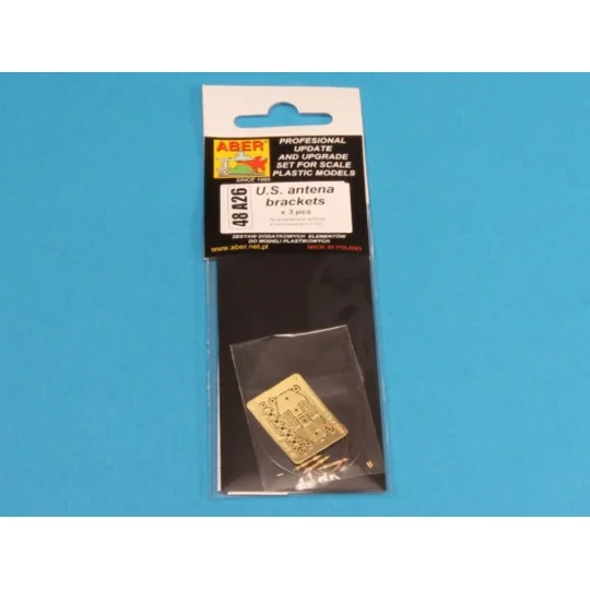 US antenna & brackets (set of 3 pcs), 1/48 - Aber Models 48 A26