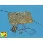 US antenna & brackets (set of 3 pcs), 1/48 - Aber Models 48 A26