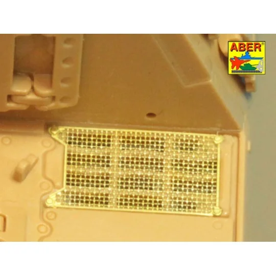 Grilles for Sd.Kfz.186 Jagdtiger, 1/48 - Aber Models 48 A30