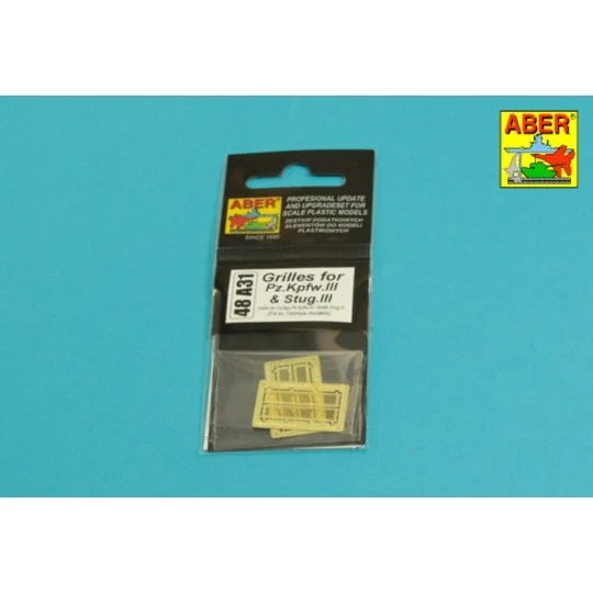 Grilles for Pz.Kpfw. III &Stug III, 1/48 - Aber Models 48 A31