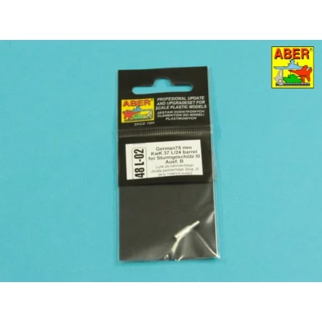 German 75mm barrel for Stu III B, 1/48 - Aber Models 48 L-02