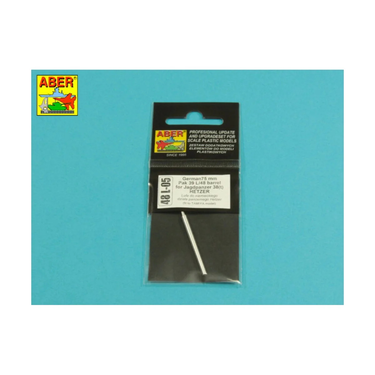 German 75mm Pak 39 L/48 barrel for Jagdpanzer 38(t) HETZER, 1/48 - ...