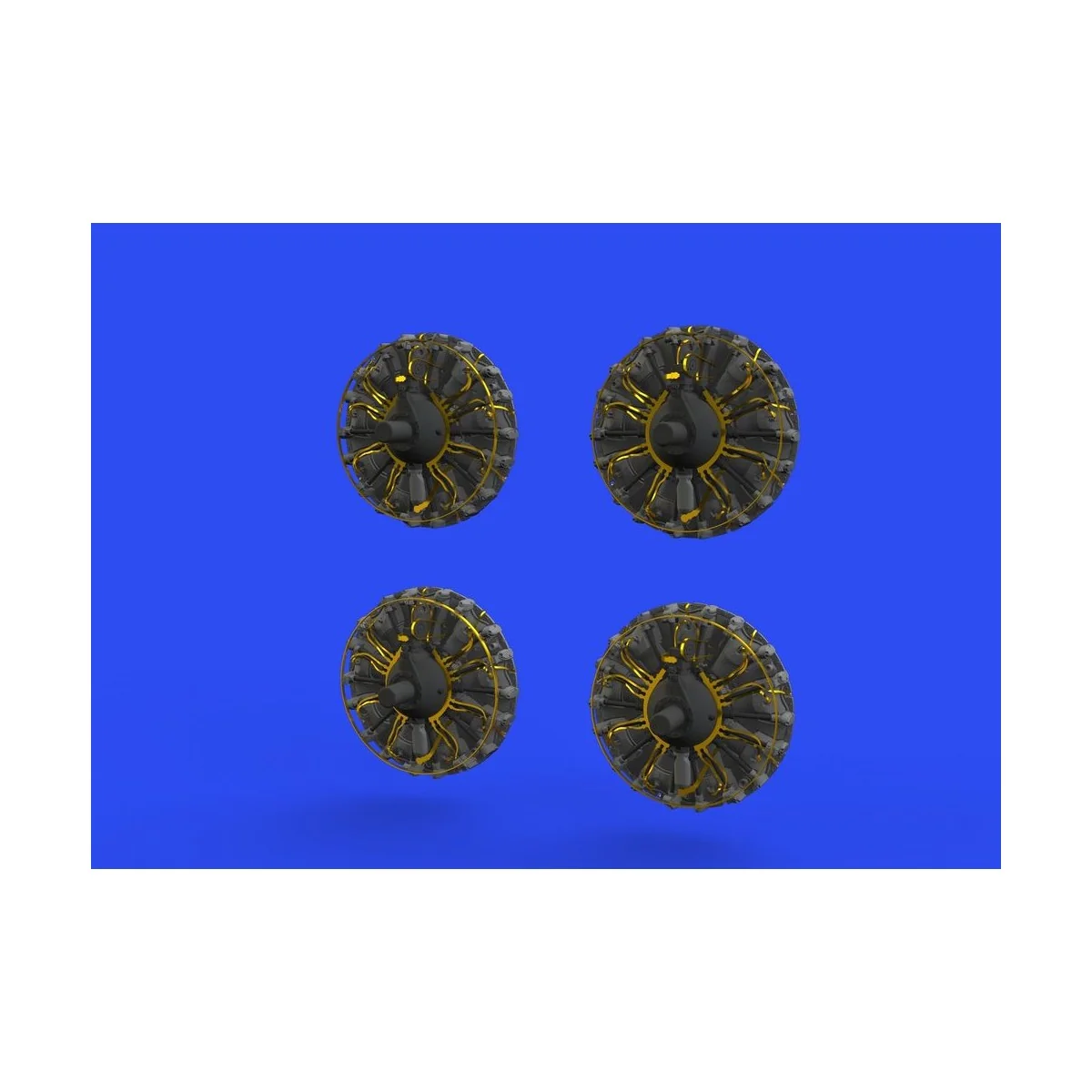 B-17F engines 1/48 for HKM, 1/48 - Eduard Accessories 648631