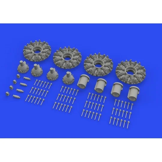 B-17F engines 1/48 for HKM, 1/48 - Eduard Accessories 648631