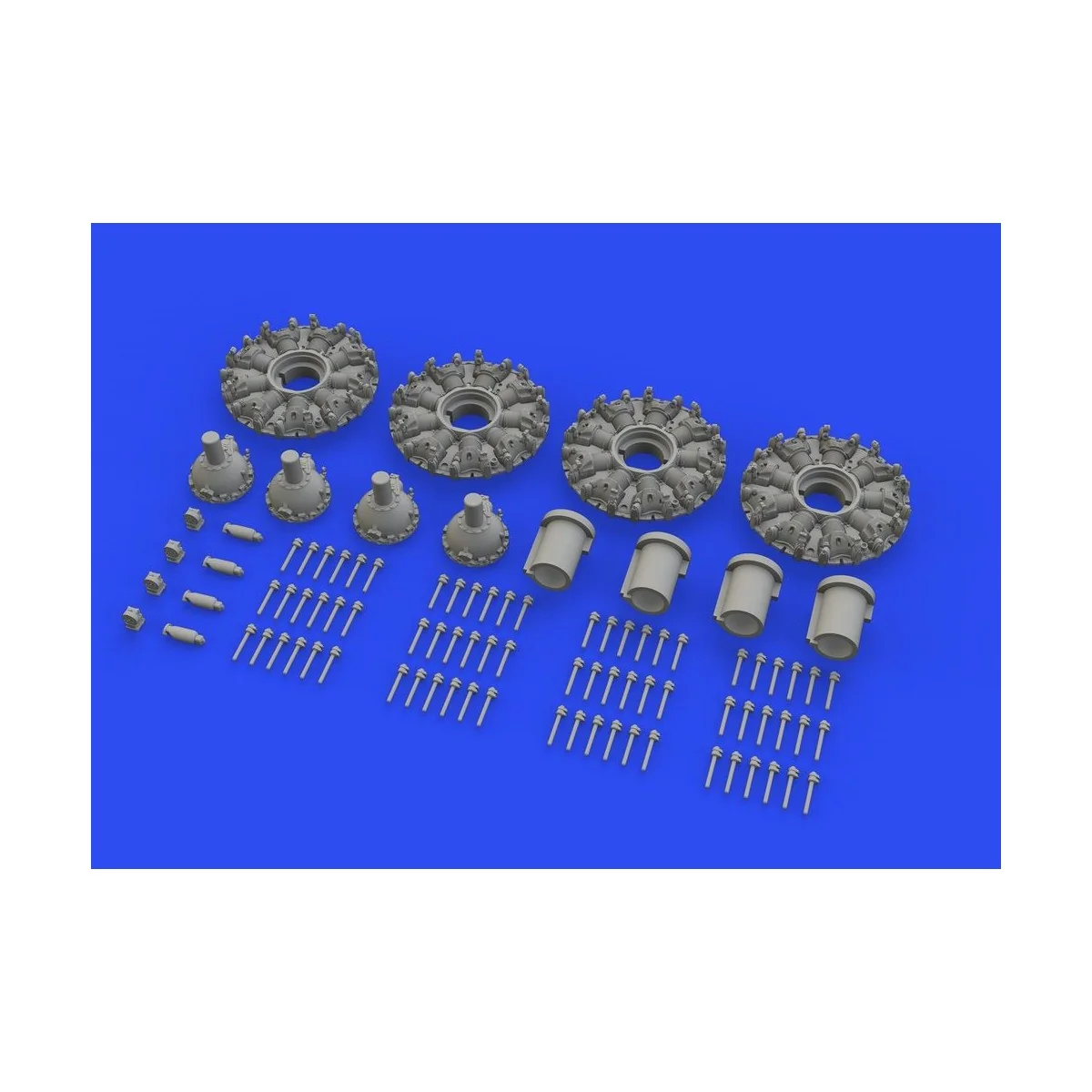 B-17F engines 1/48 for HKM, 1/48 - Eduard Accessories 648631