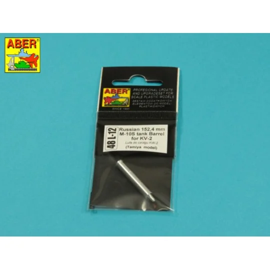 Russian M-10S barrel for KV-II, 1/48 - Aber Models 48 L-12