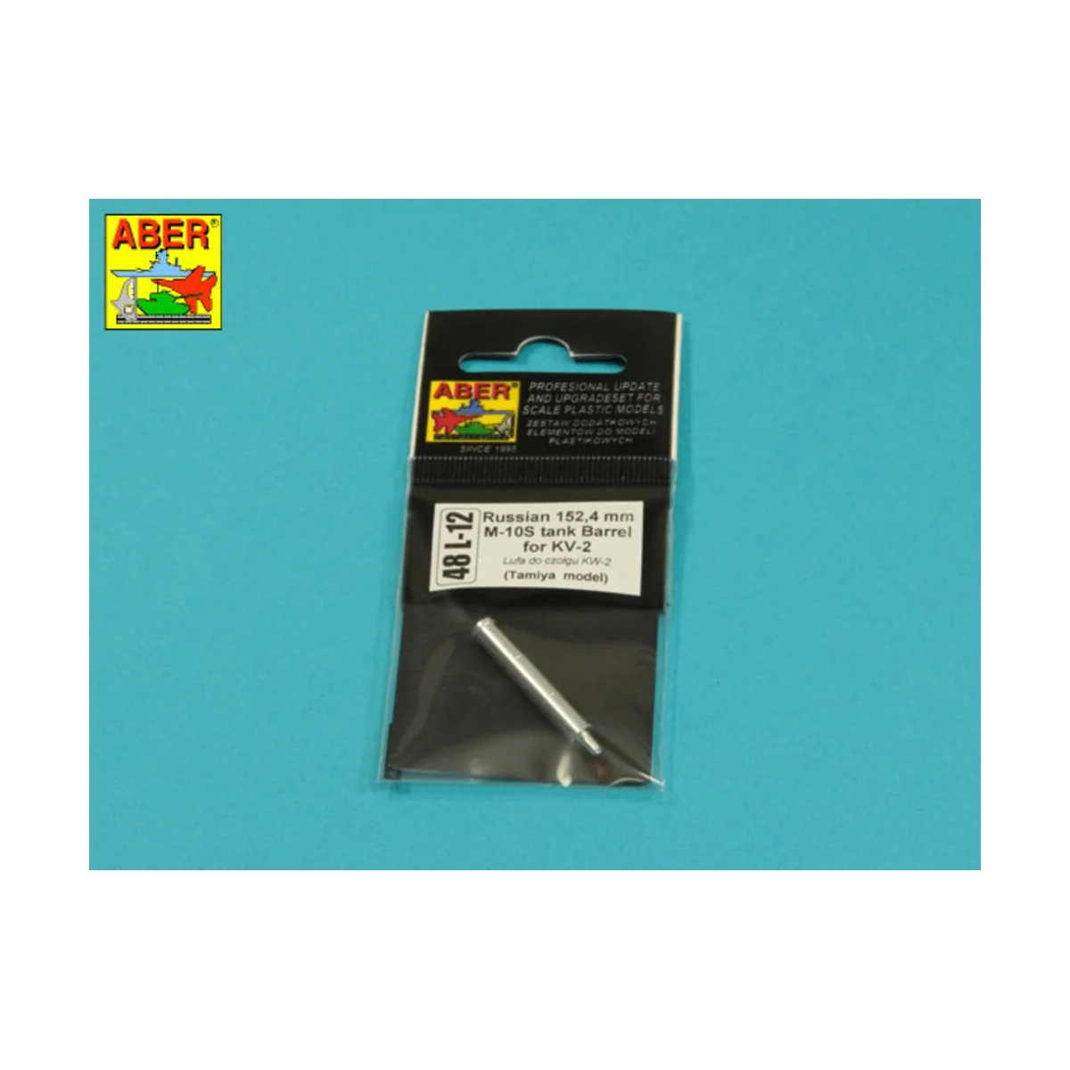Russian M-10S barrel for KV-II, 1/48 - Aber Models 48 L-12