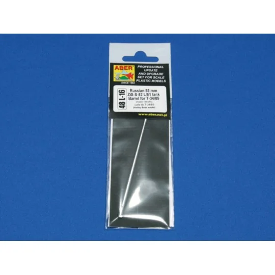 Russian 85 mm L/51 barrel for T-34/85 model 43/44, 1/48 - Aber Mode...
