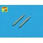 2 Barrels for German Tank MG 34, 1/48 - Aber Models 48 L-20