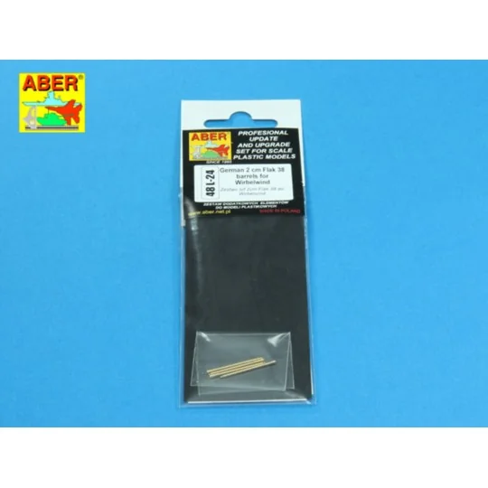 German Flak 38 barrels for Wirbelwind, 1/48 - Aber Models 48 L-24